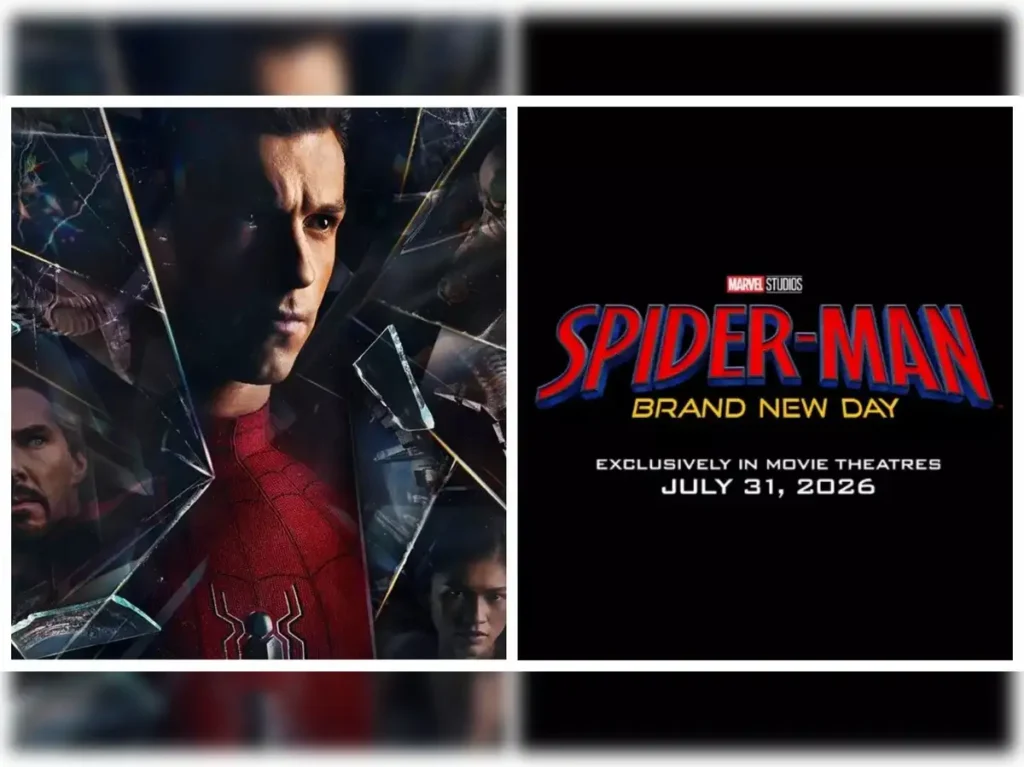 Spider-Man: Brand New Day official movie title logo with the confirmed release date of July 31, 2026.